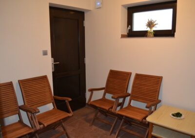 Vila Rusava | Společné prostory – odpočinková místnost u sauny